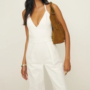 Lennon Denim Jumpsuit- Reformation
